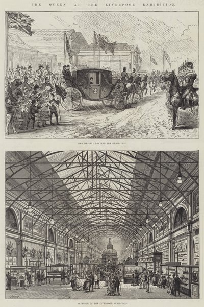Die Königin auf der Liverpool-Ausstellung von Frank Watkins